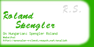 roland spengler business card